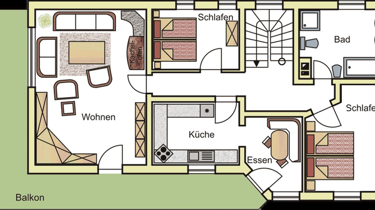 Grundriss OG Ferienhaus Eva Grundriss OG Ferienhaus Eva